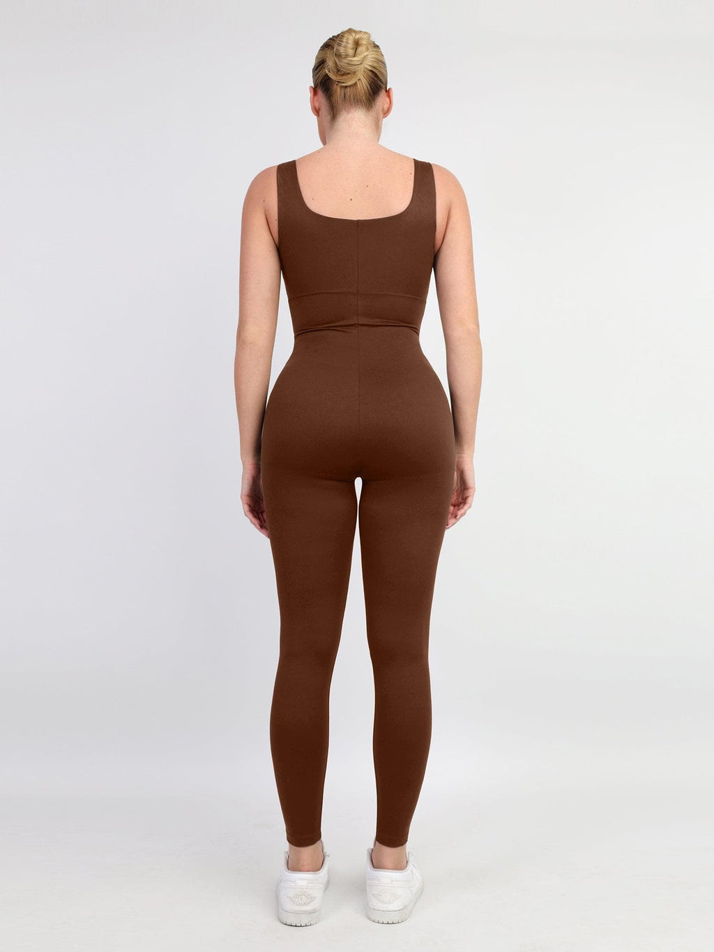Shapewear Square Neck Slimming Workout Jumpsuit