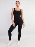 Shapewear Square Neck Slimming Workout Jumpsuit