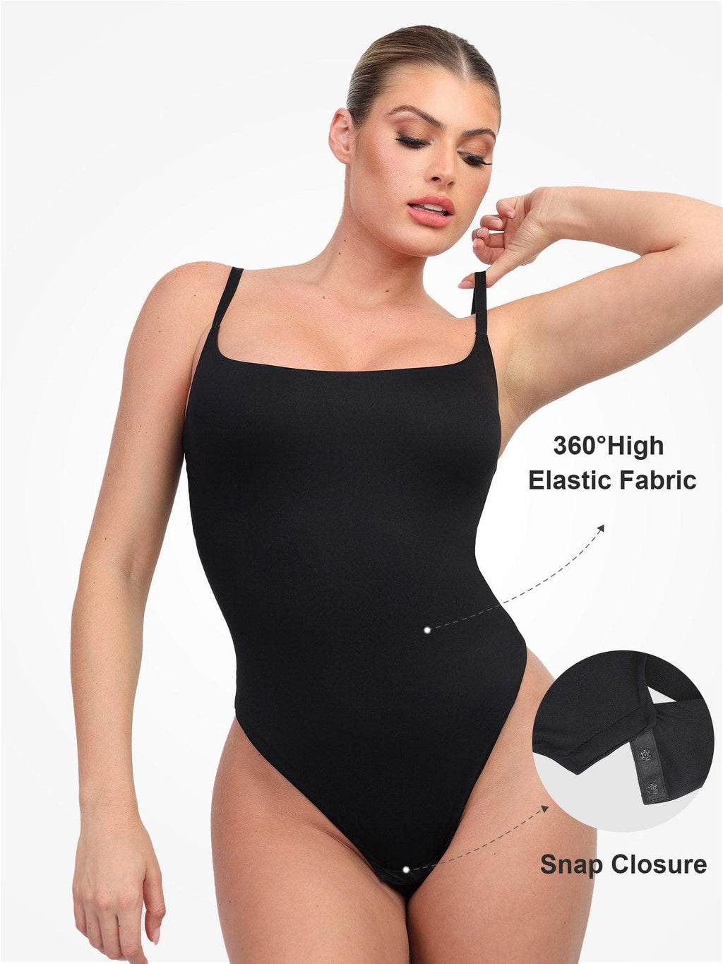 Shapewear High-Cut Thong Sculpting Bodysuit