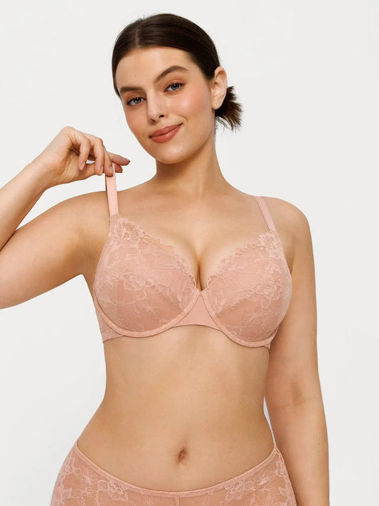 Lace Full-Cup Underwire Comfort Support Bra