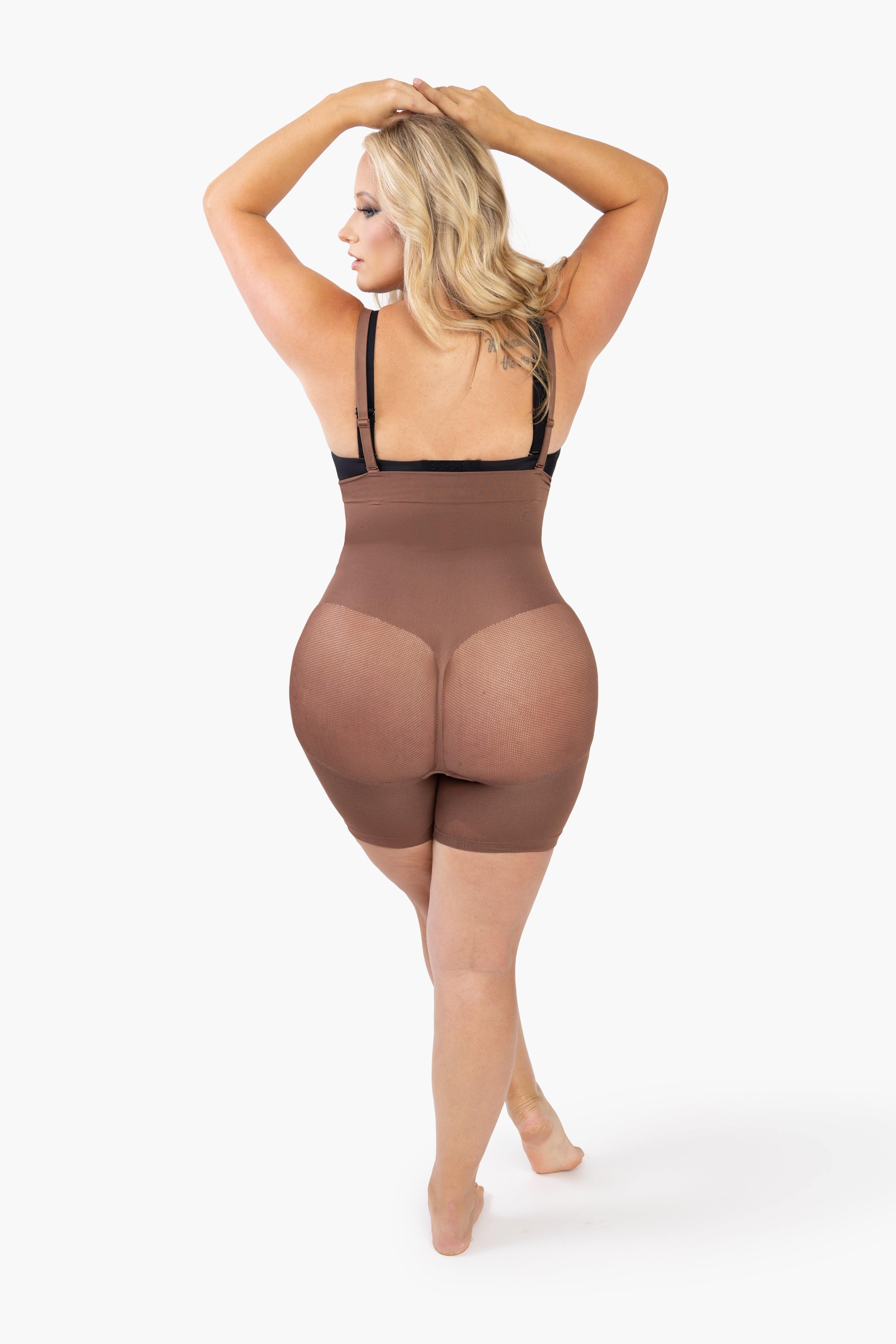 Shapewear Mesh Tummy Control Butt Lifter Bodysuit