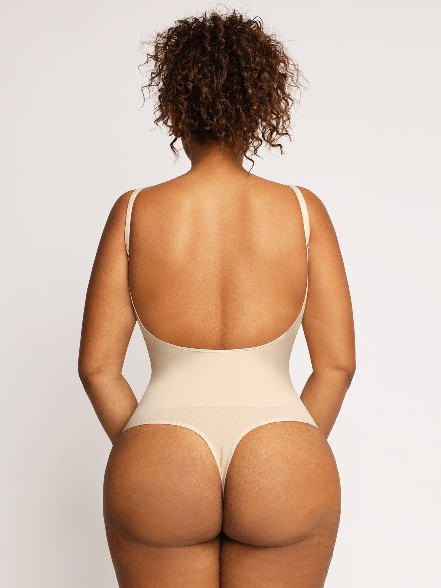 Shapewear Low Back Seamless Tummy Control Thong Bodysuit