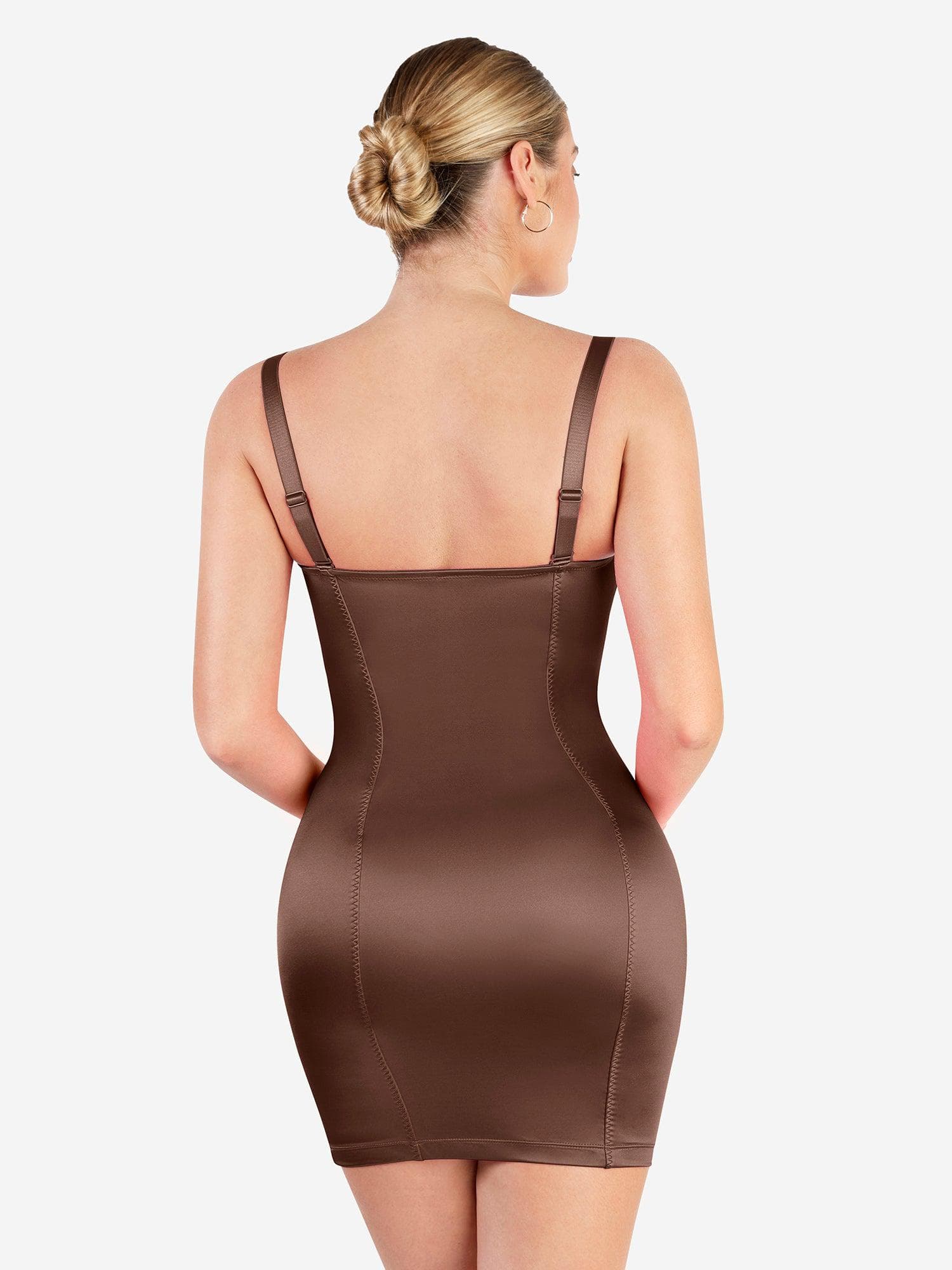 Shapewear Satin Bustier Scuplting Mini Dress