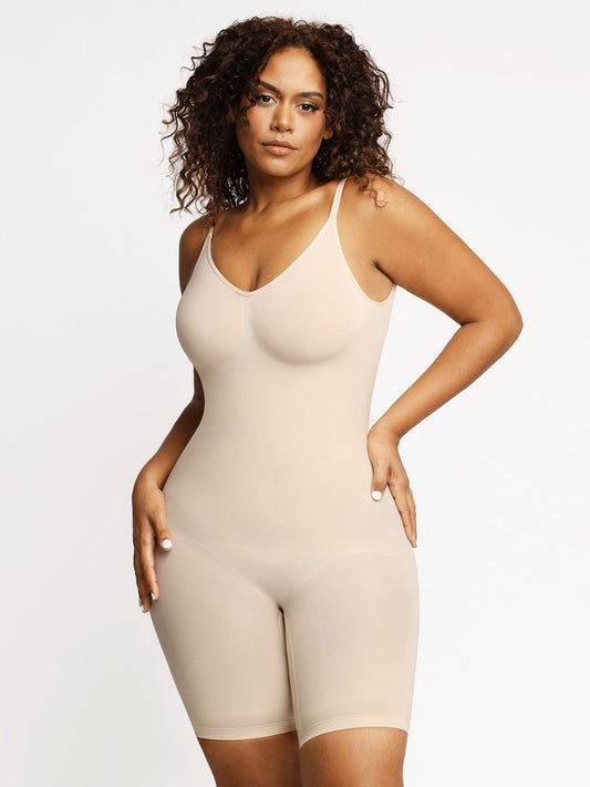 Shapewear Low Back Tummy Control Mid-Thigh Bodysuit