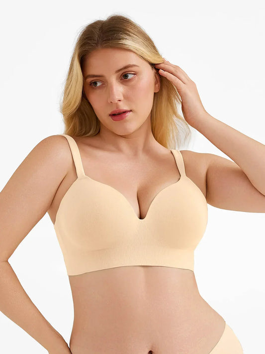 Seamless Push-Up Wireless Full Coverage Bra