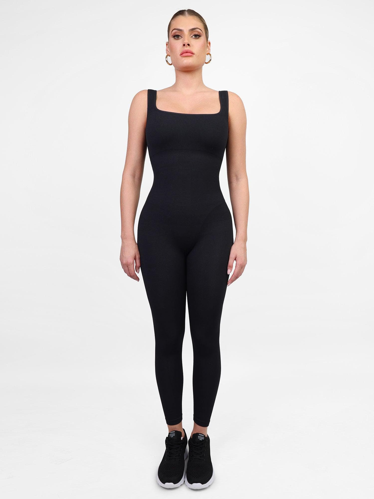 Shapewear Seamless Square Neck Workout Jumpsuit or Romper