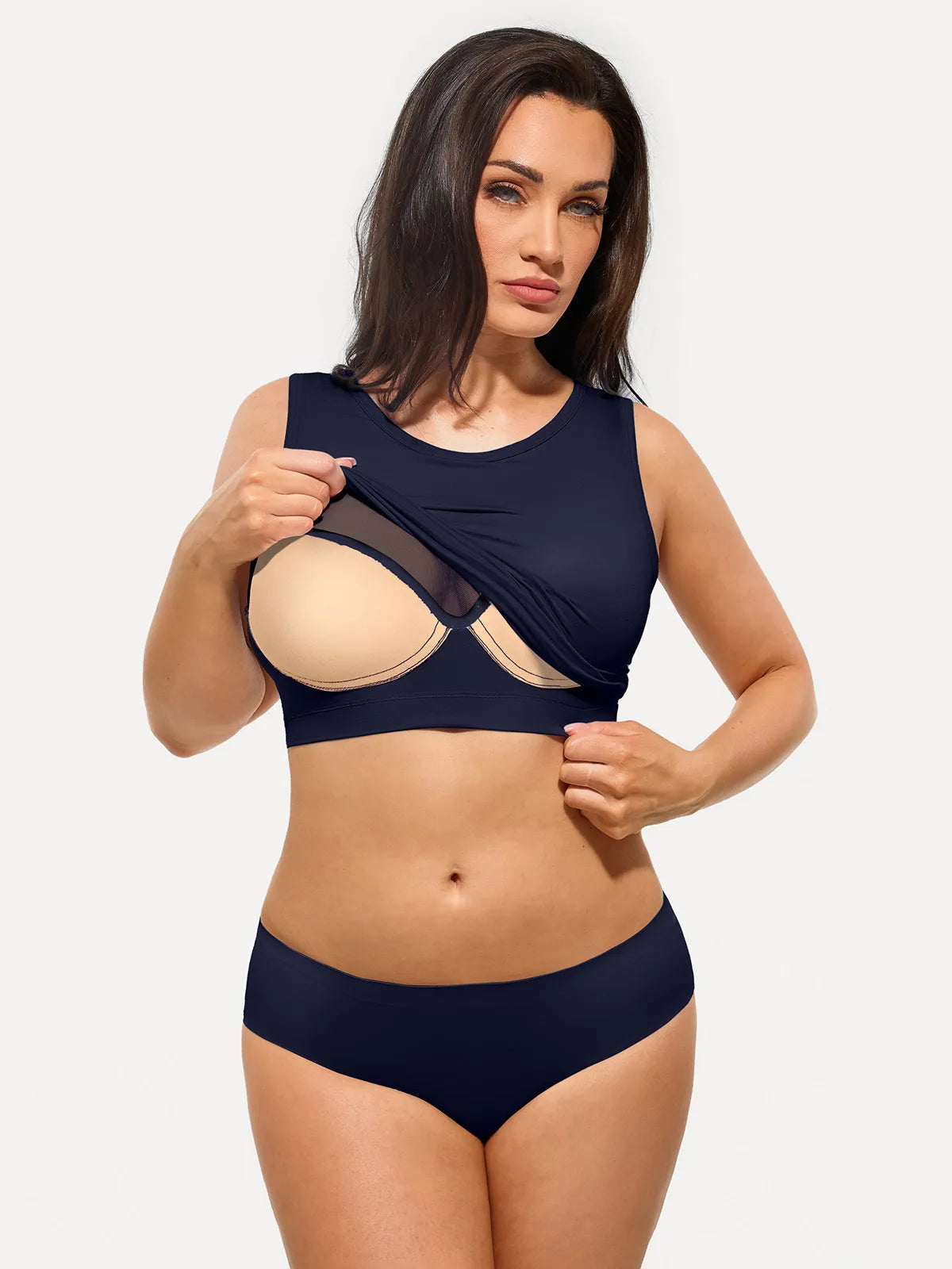 Seamless Built-in Bra All-in-One Shapewear Tank