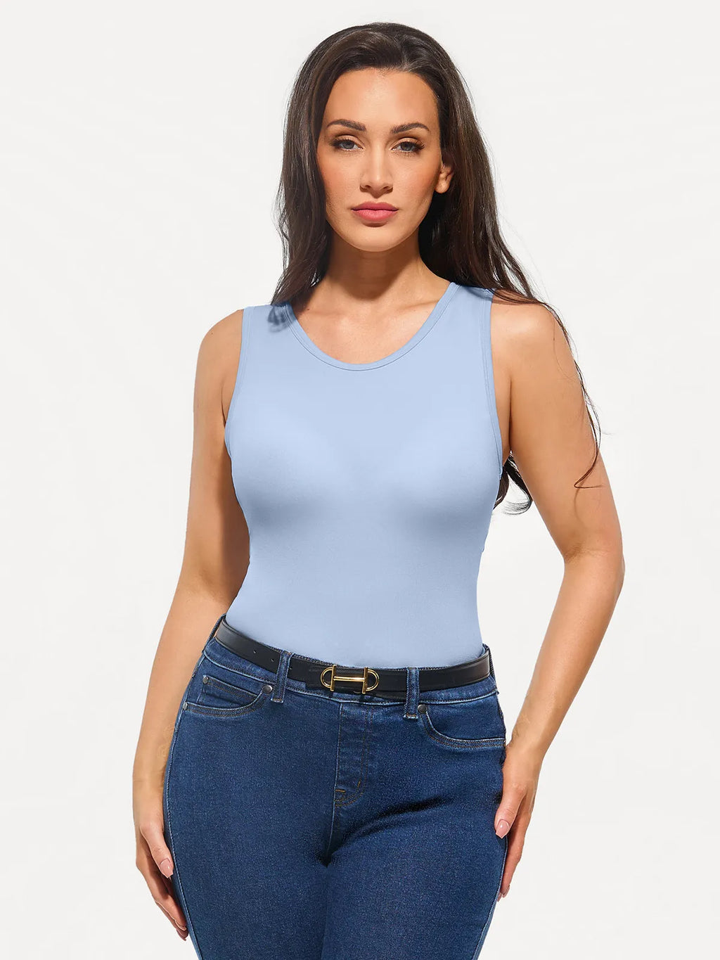 Seamless Built-in Bra All-in-One Shapewear Tank