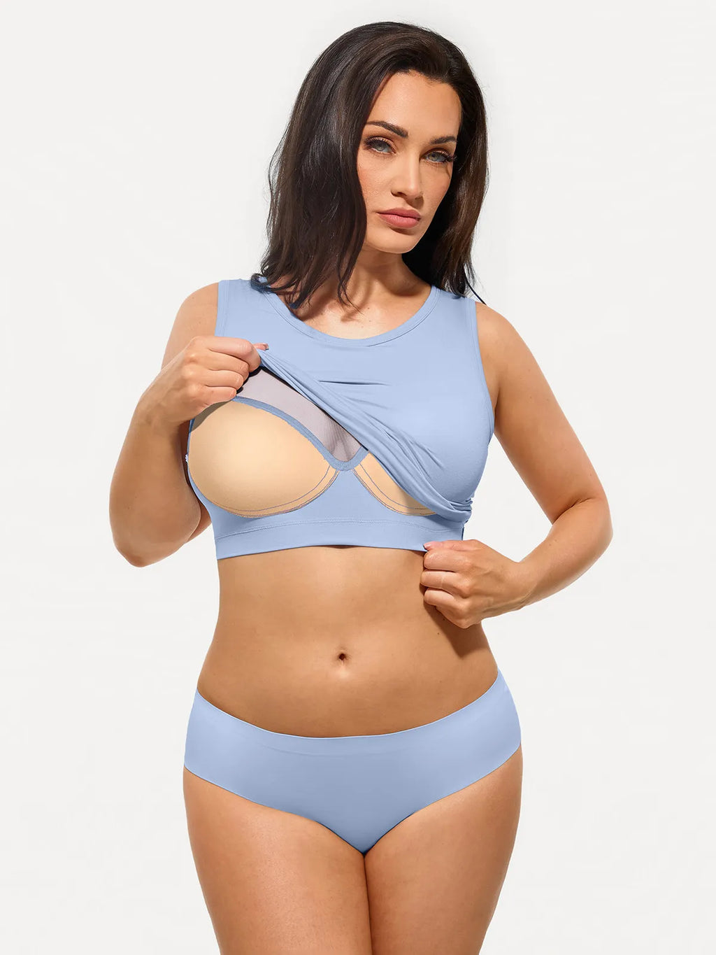 Seamless Built-in Bra All-in-One Shapewear Tank