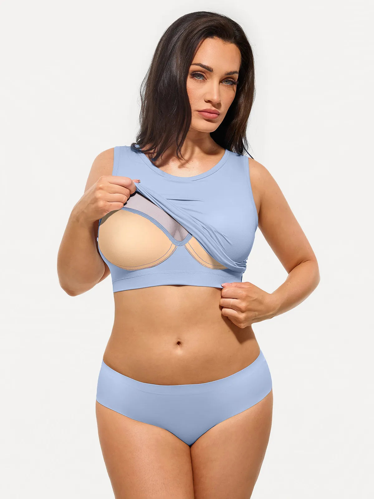 Seamless Built-in Bra All-in-One Shapewear Tank