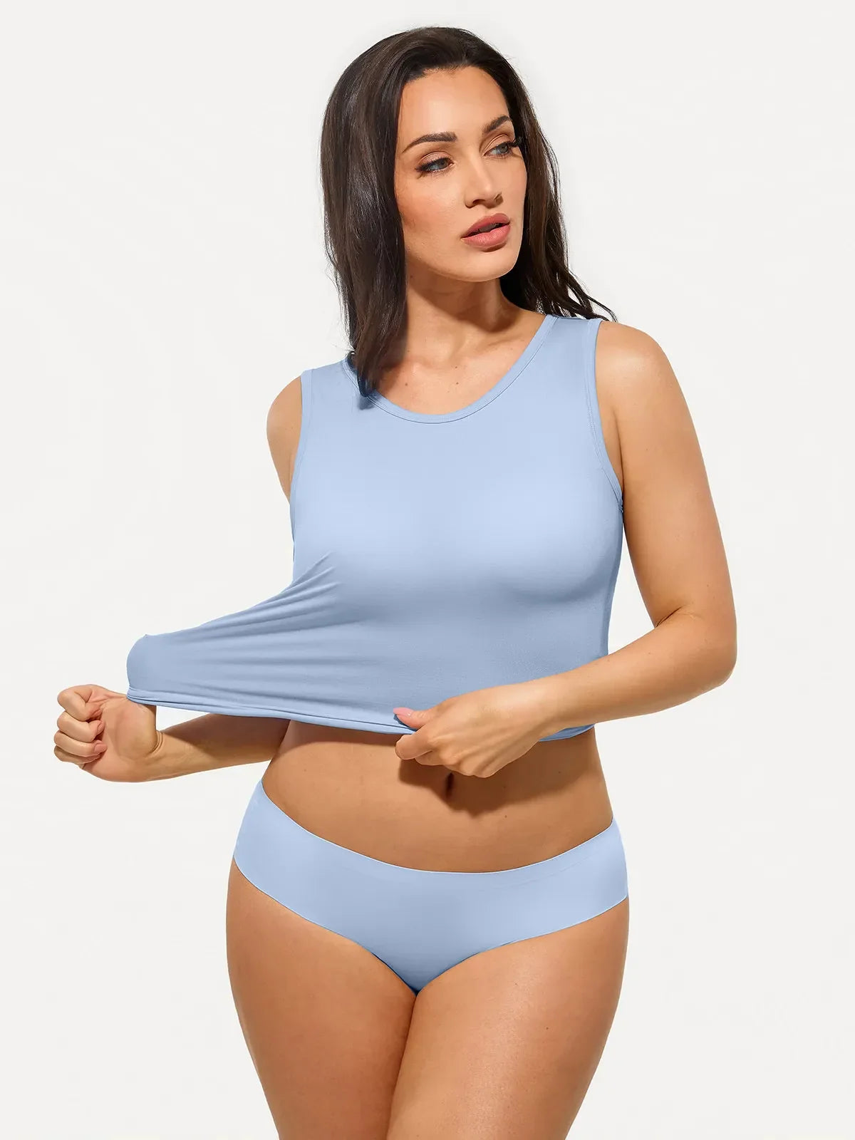 Seamless Built-in Bra All-in-One Shapewear Tank