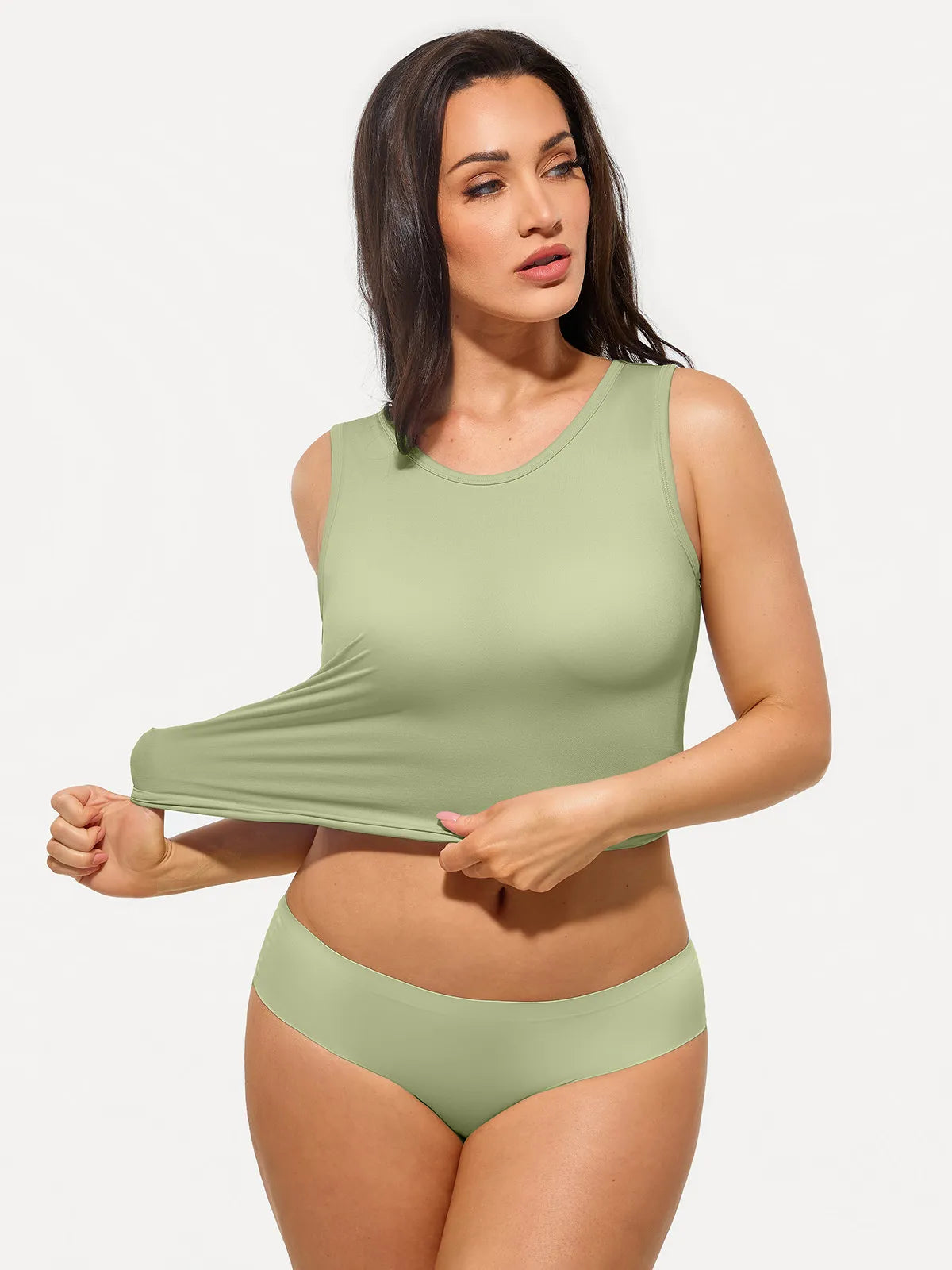 Seamless Built-in Bra All-in-One Shapewear Tank