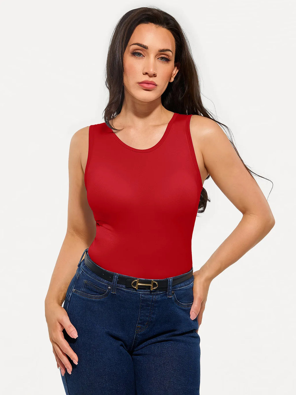 Seamless Built-in Bra All-in-One Shapewear Tank