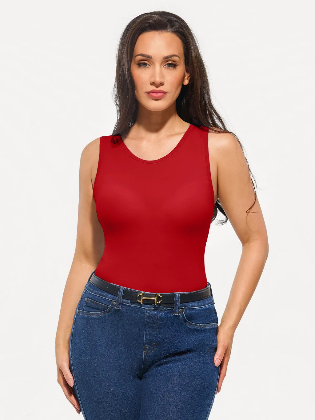 Seamless Built-in Bra All-in-One Shapewear Tank
