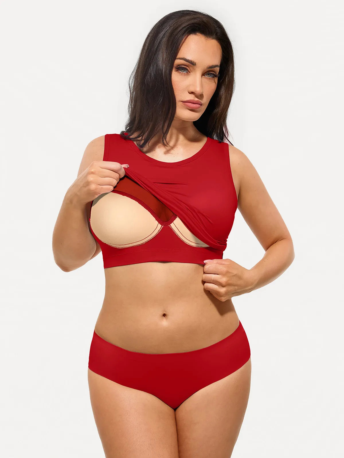 Seamless Built-in Bra All-in-One Shapewear Tank