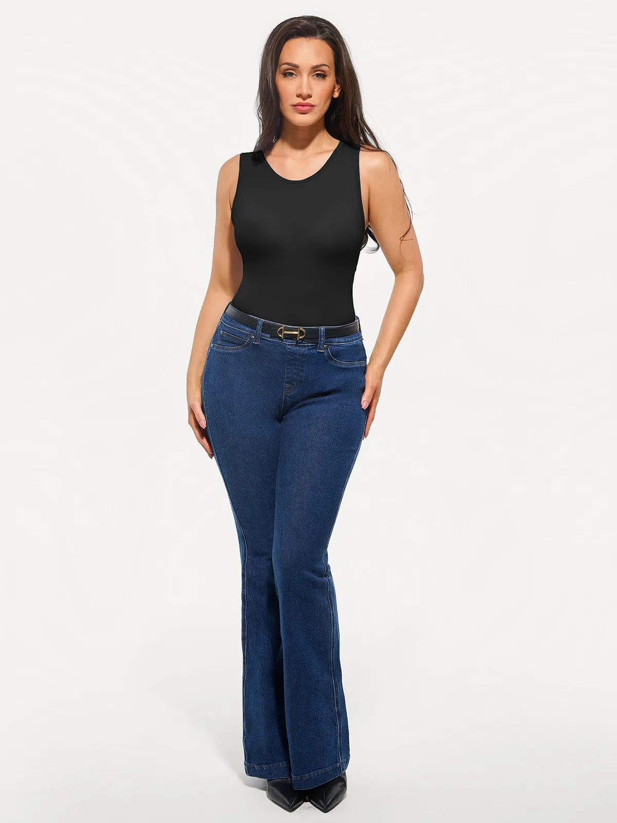 Seamless Built-in Bra All-in-One Shapewear Tank