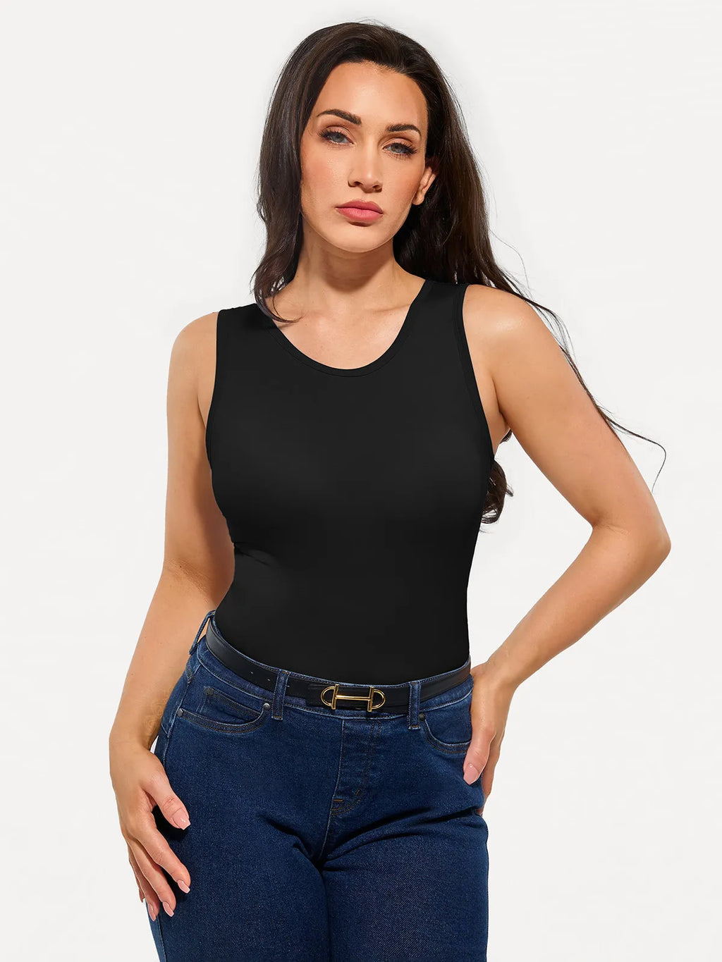 Seamless Built-in Bra All-in-One Shapewear Tank