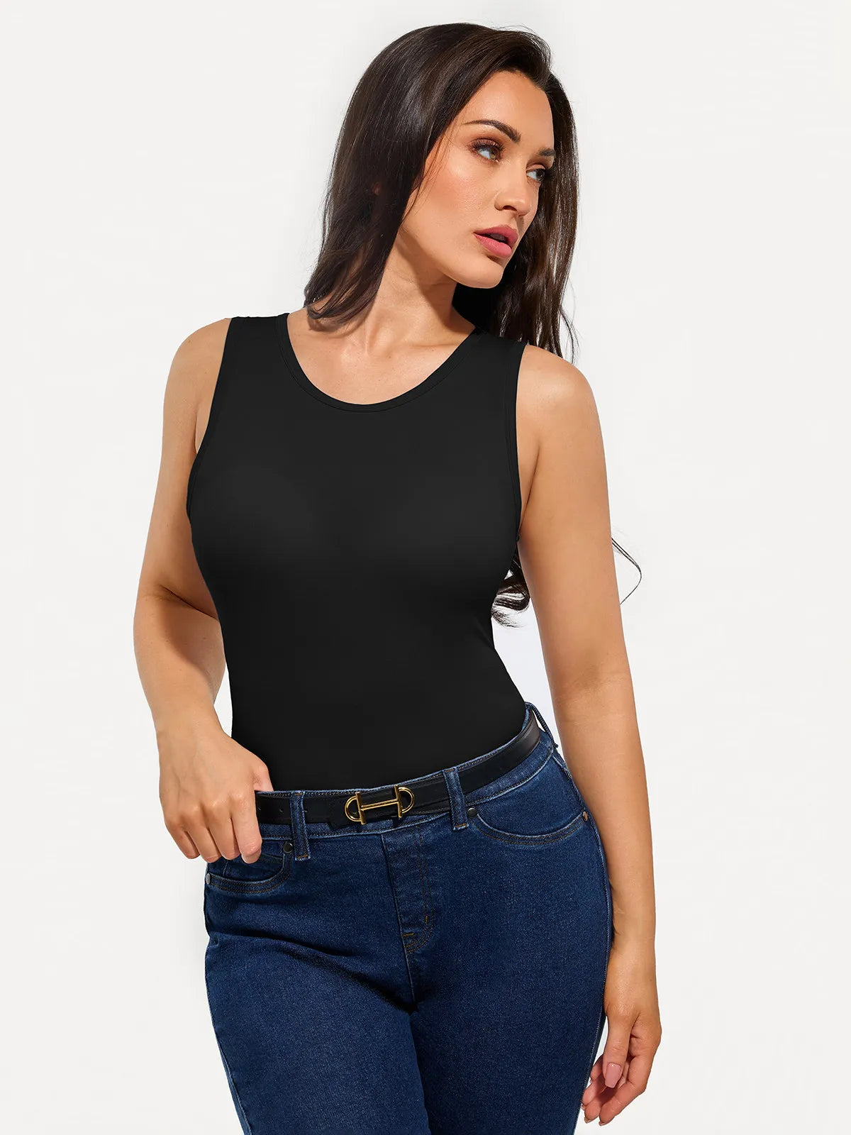 Seamless Built-in Bra All-in-One Shapewear Tank