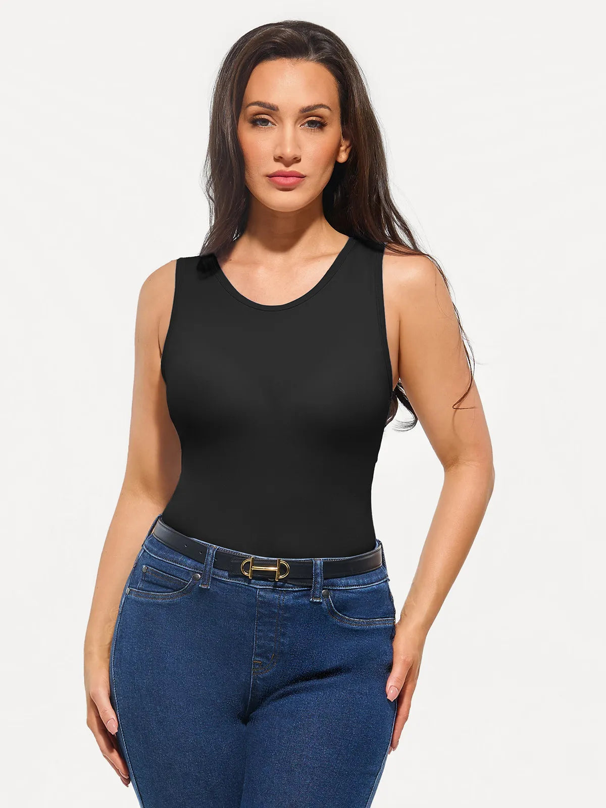 Seamless Built-in Bra All-in-One Shapewear Tank