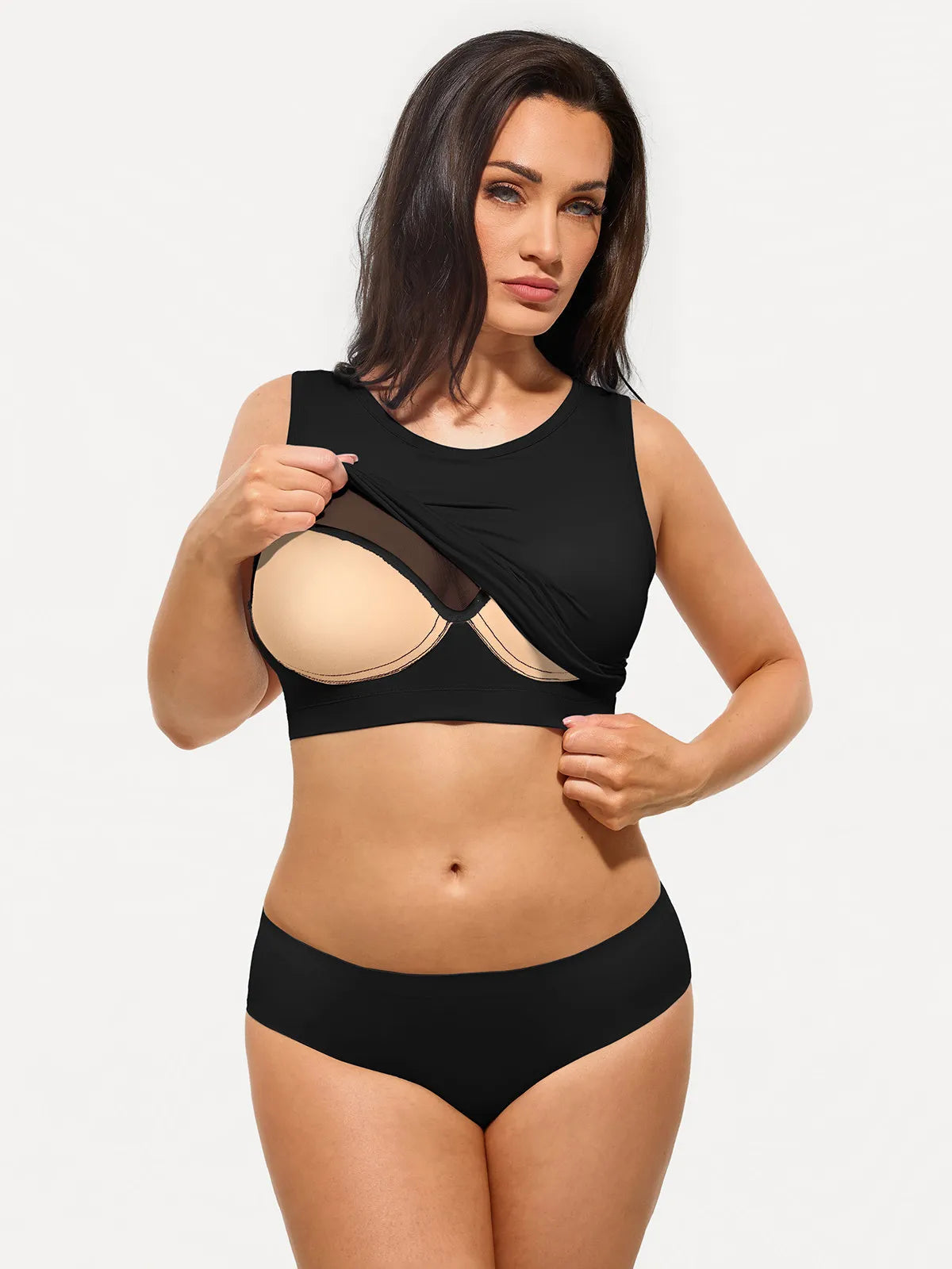 Seamless Built-in Bra All-in-One Shapewear Tank