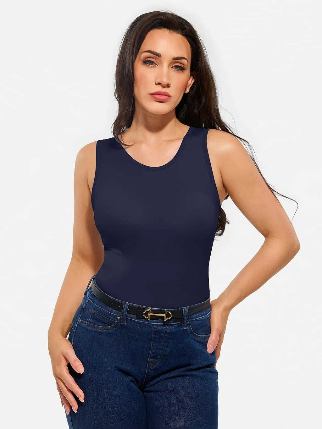 Seamless Built-in Bra All-in-One Shapewear Tank