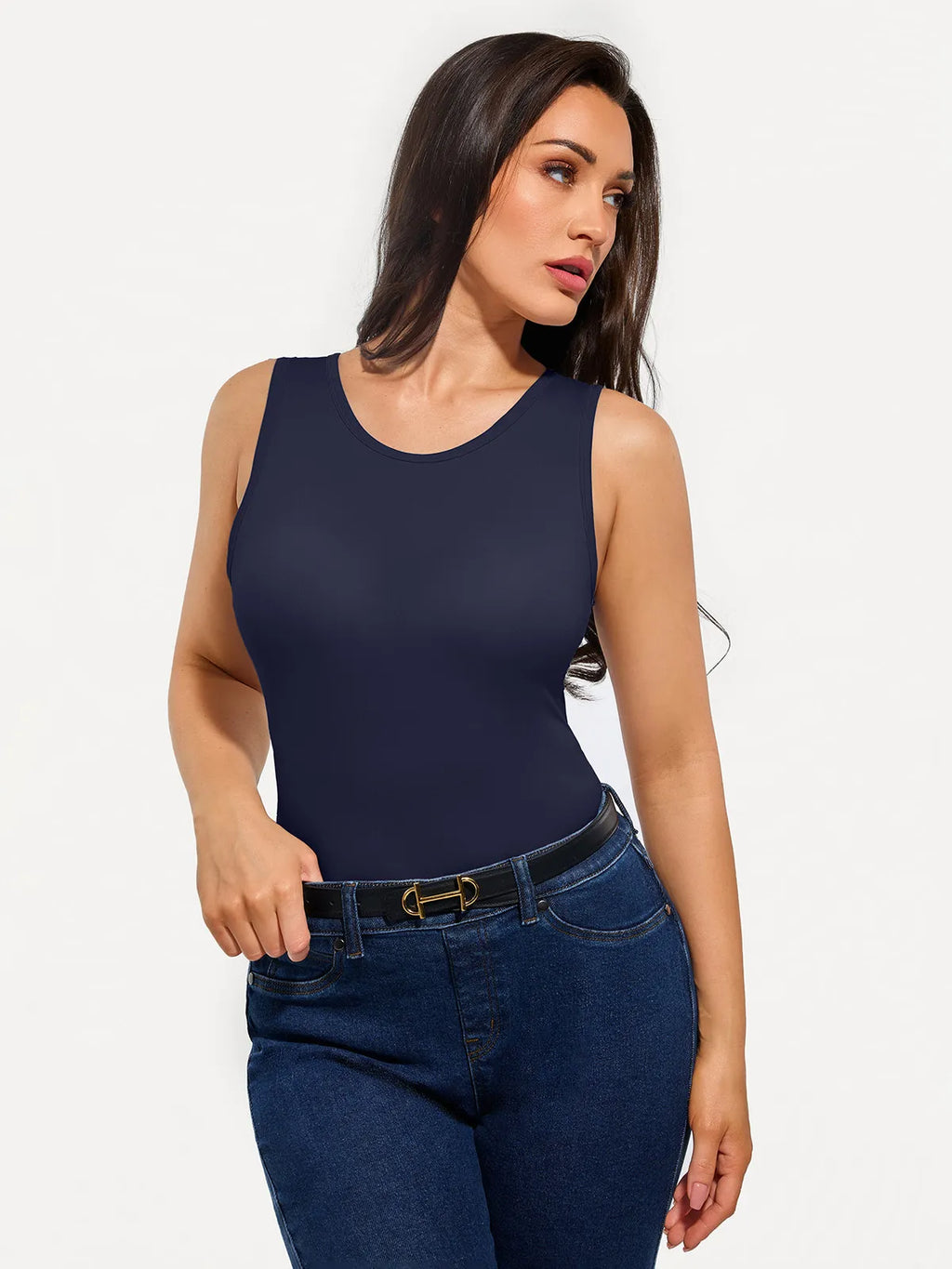Seamless Built-in Bra All-in-One Shapewear Tank