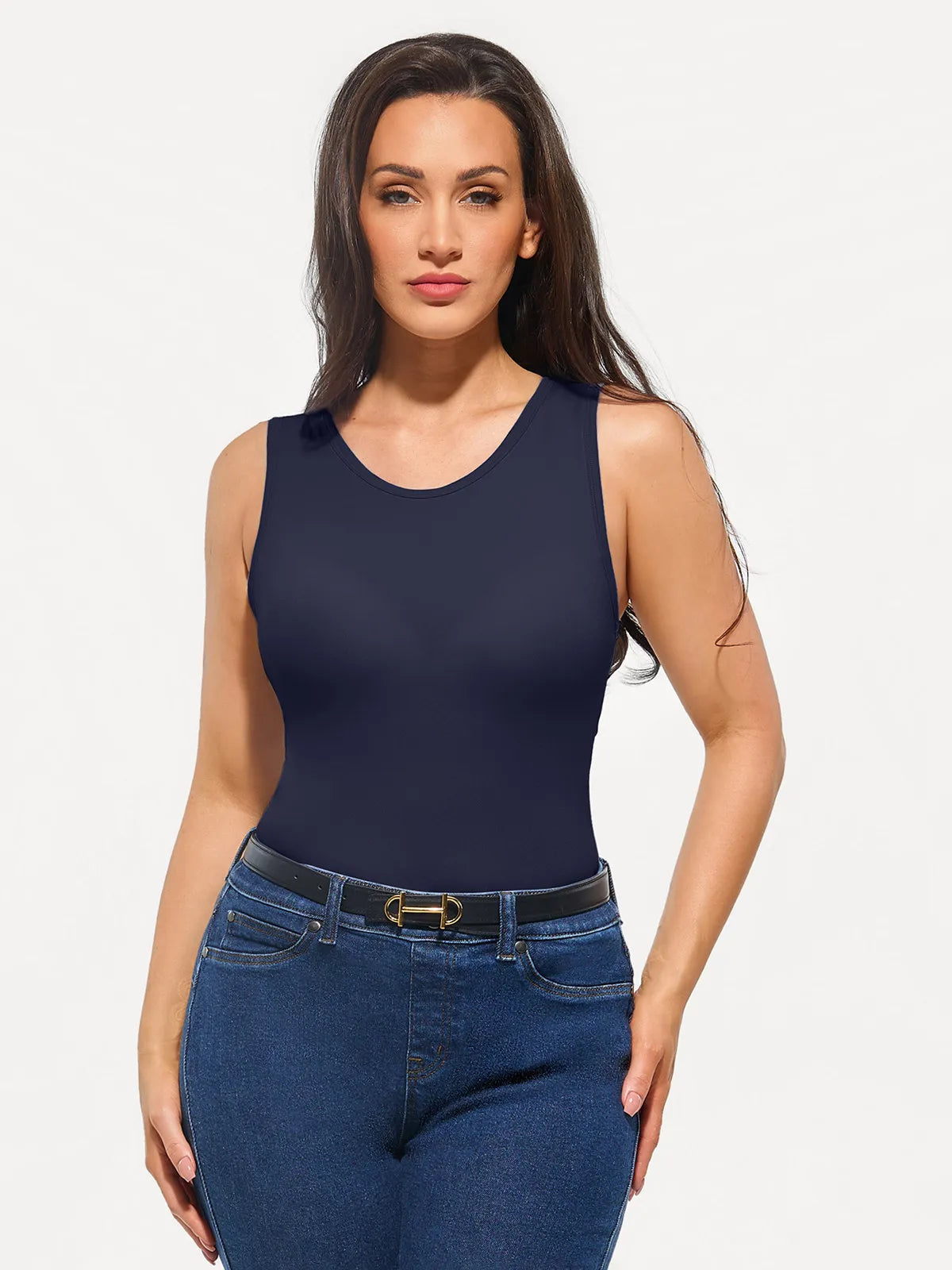 Seamless Built-in Bra All-in-One Shapewear Tank