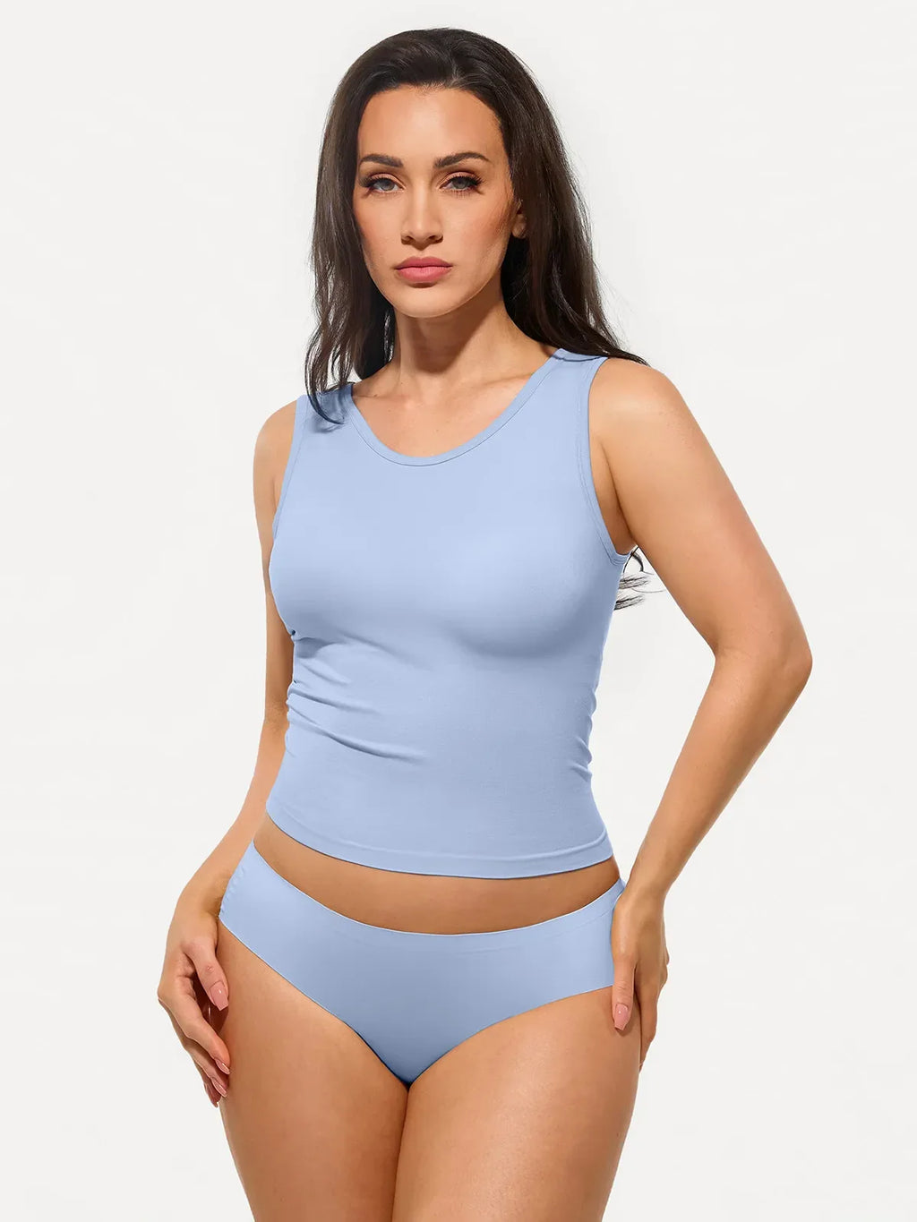 Seamless Built-in Bra All-in-One Shapewear Tank