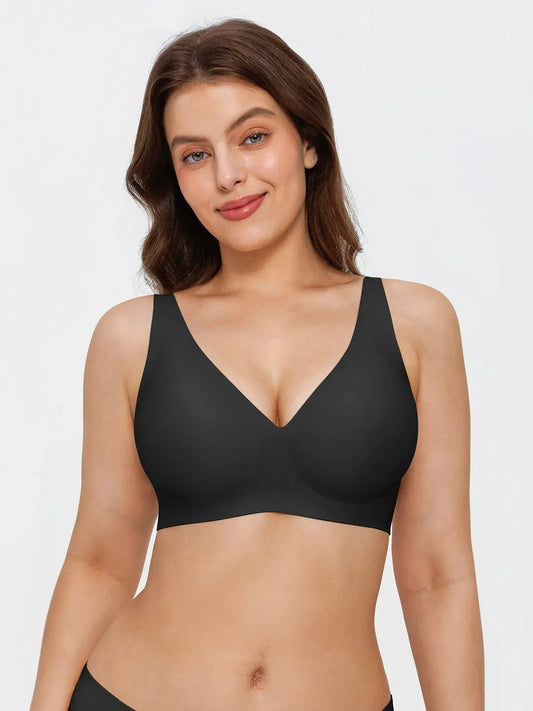 Seamless Wireless Jelly Comfort Plunge Bra