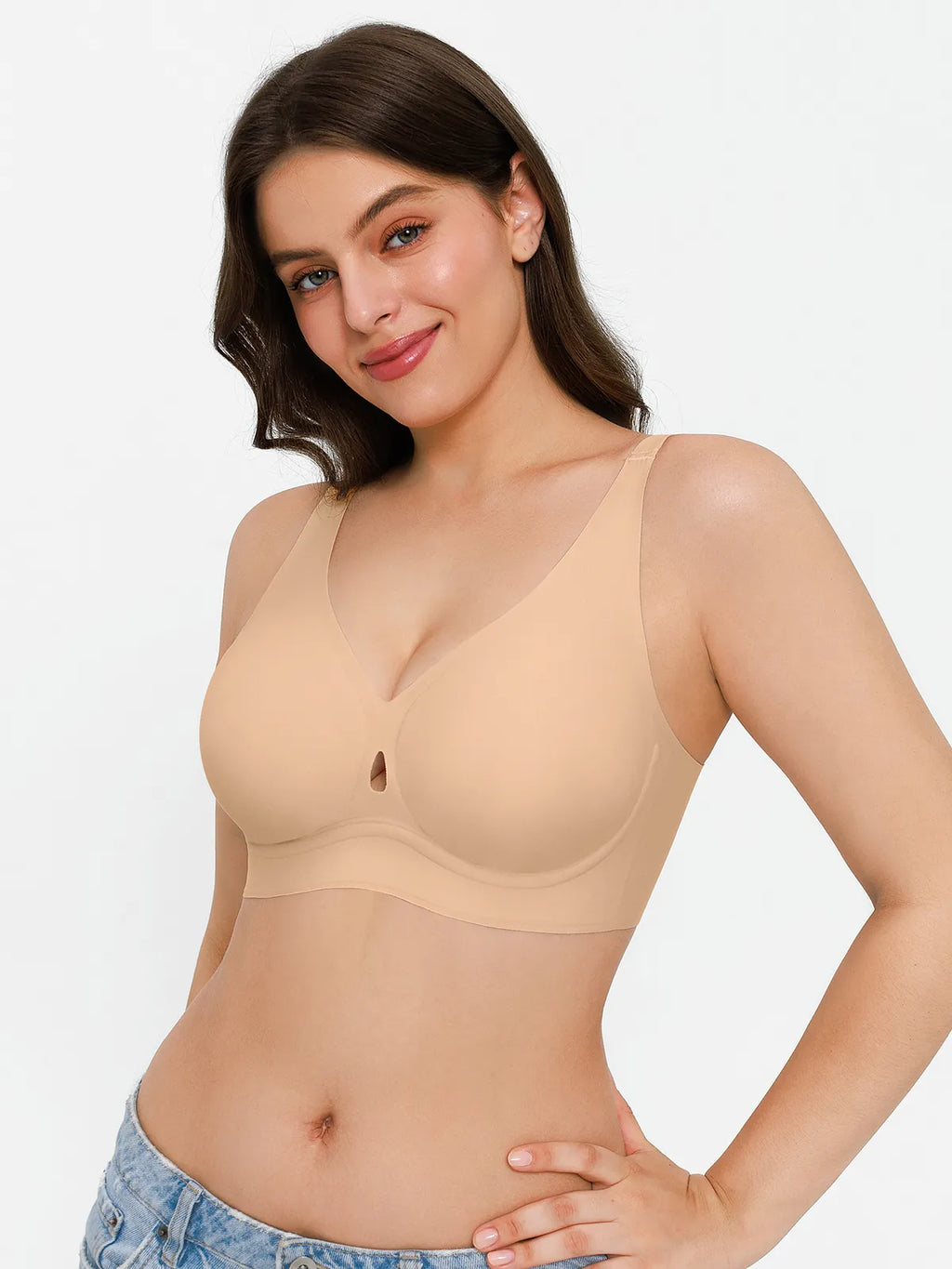 Seamless Wireless Jelly Contour Support Bra