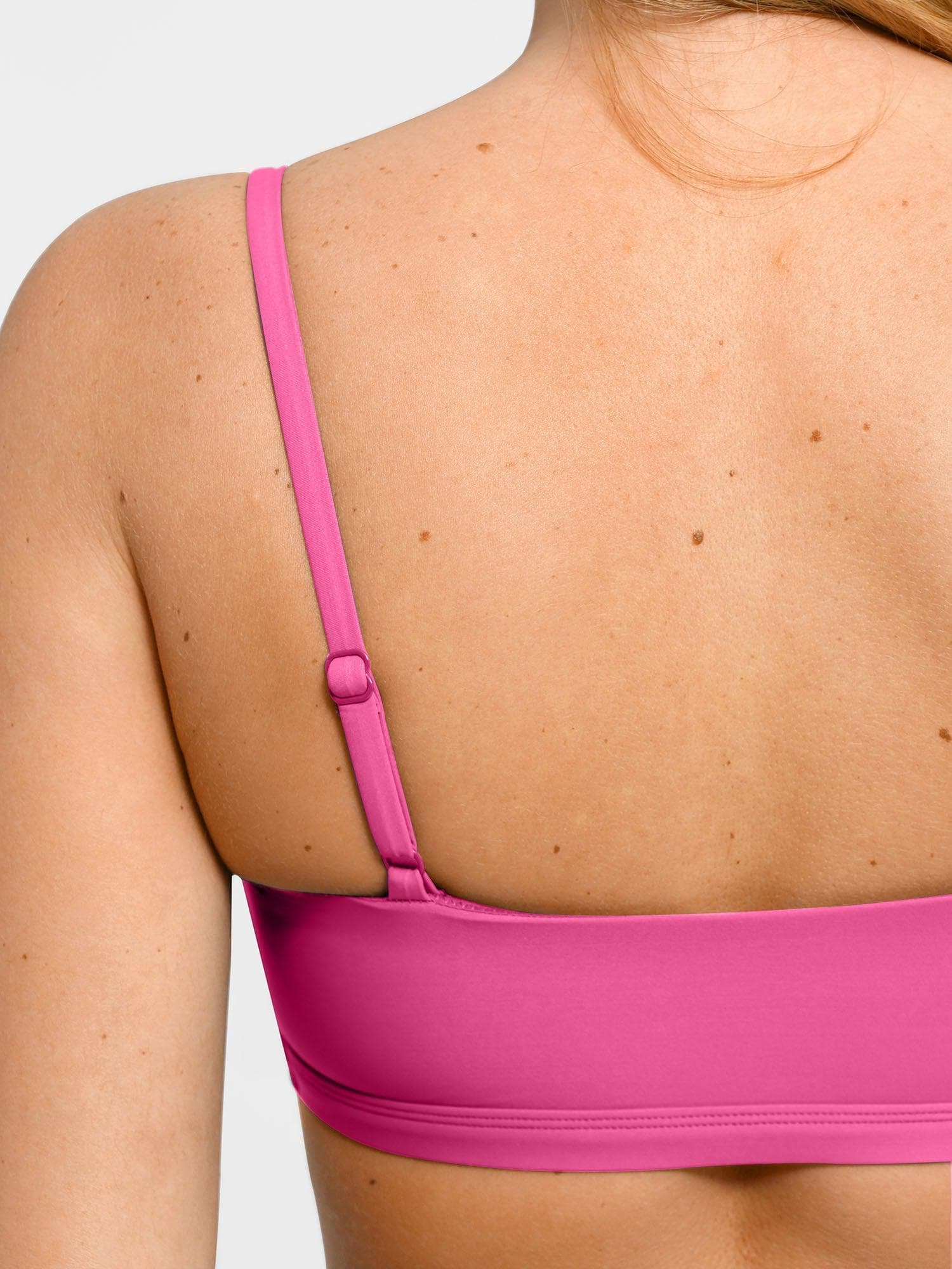 Shapewear Bust-Enhancing Draped High Waist Bikini Top