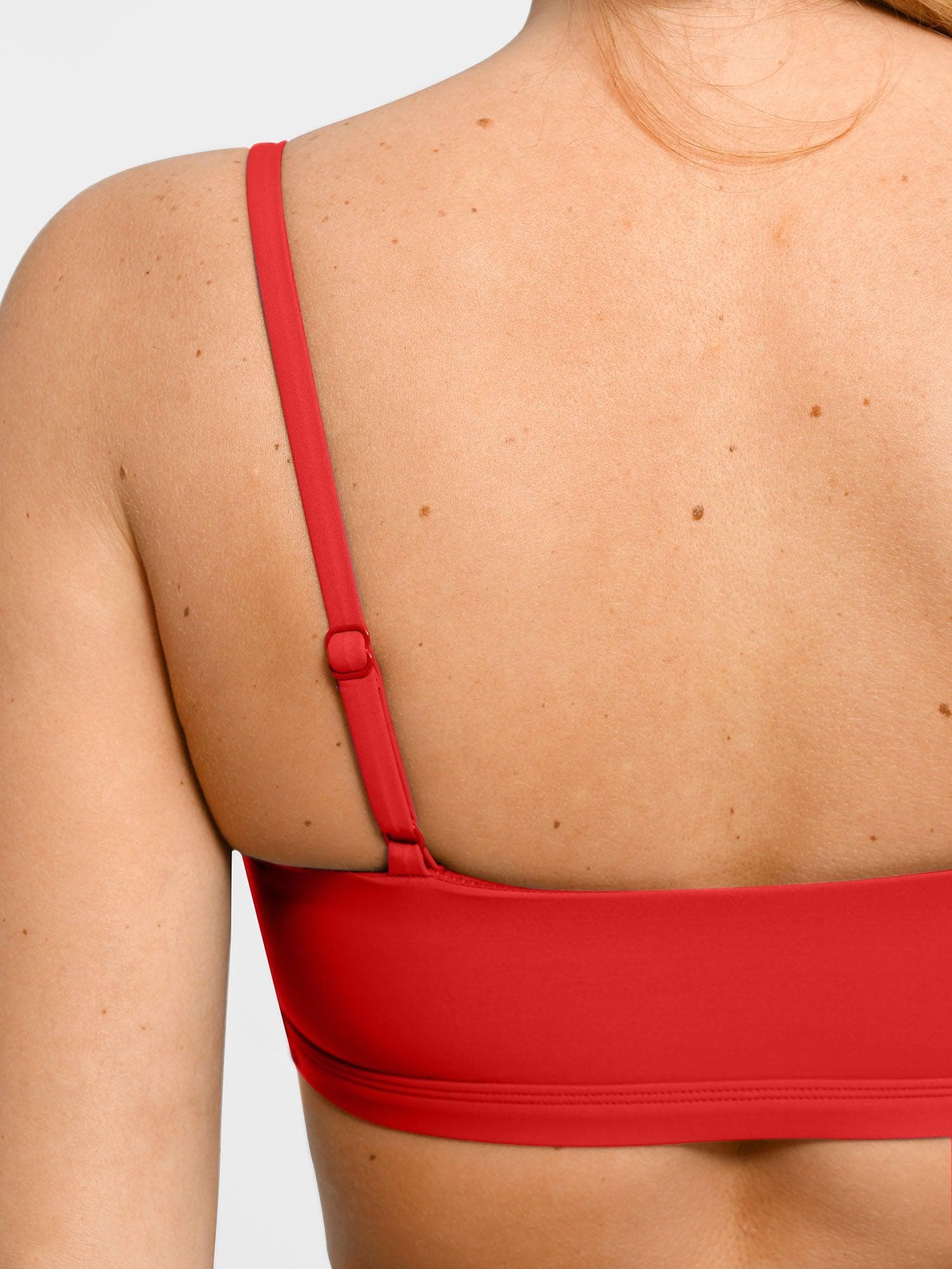 Shapewear Bust-Enhancing Draped High Waist Bikini Top