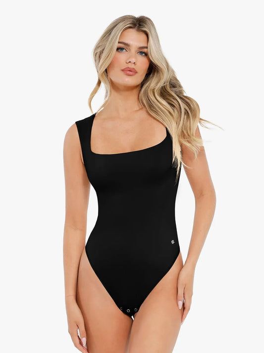 Shapewear Square Neck Sleeveless Bodysuit