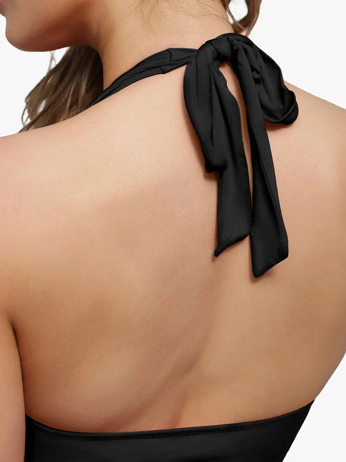 Shapewear Halter Cowl Neck Tummy Control Bodysuit