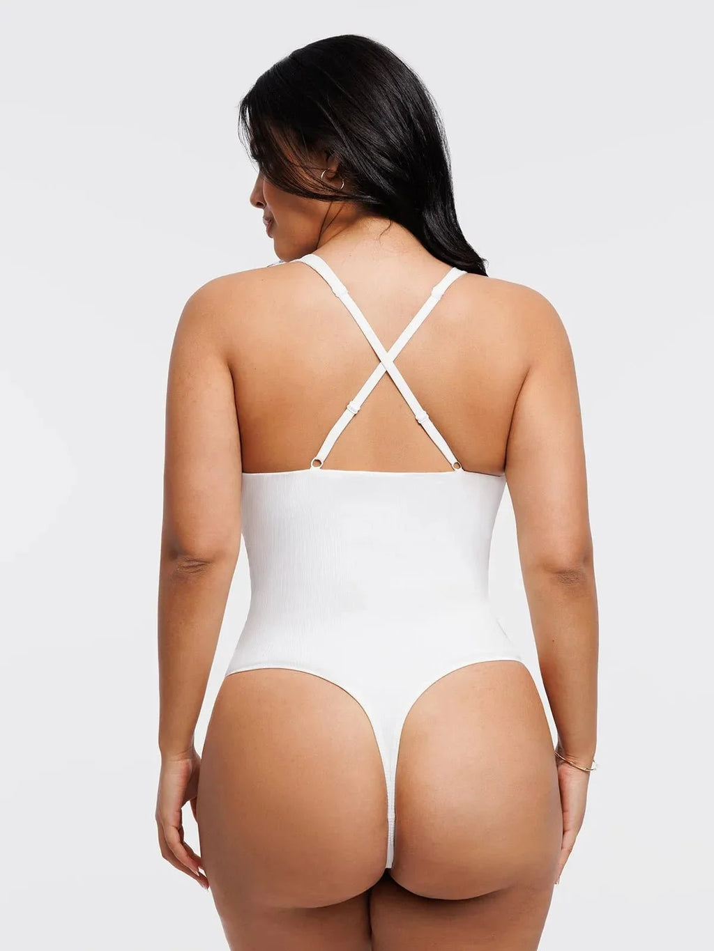 Shapewear Cross-Front Draped Halter Sculpting Bodysuit