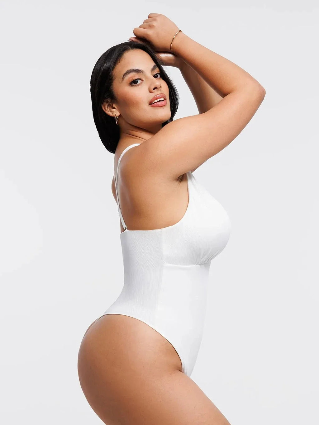 Shapewear Cross-Front Draped Halter Sculpting Bodysuit
