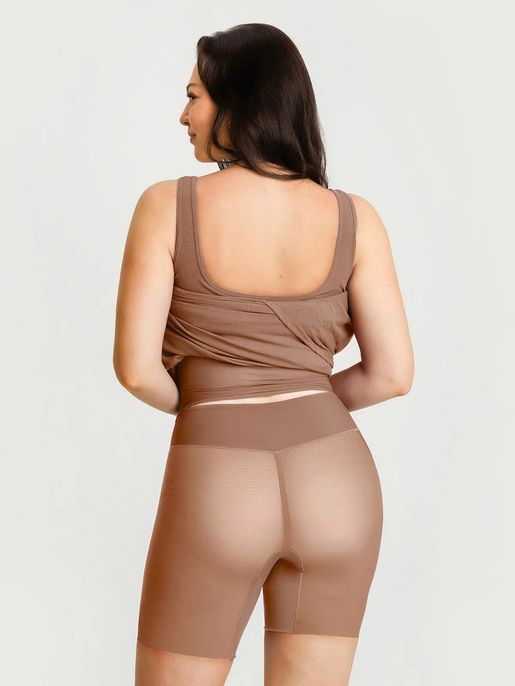 Shapewear Modal Twist Wrap Tummy Control Maxi Dress