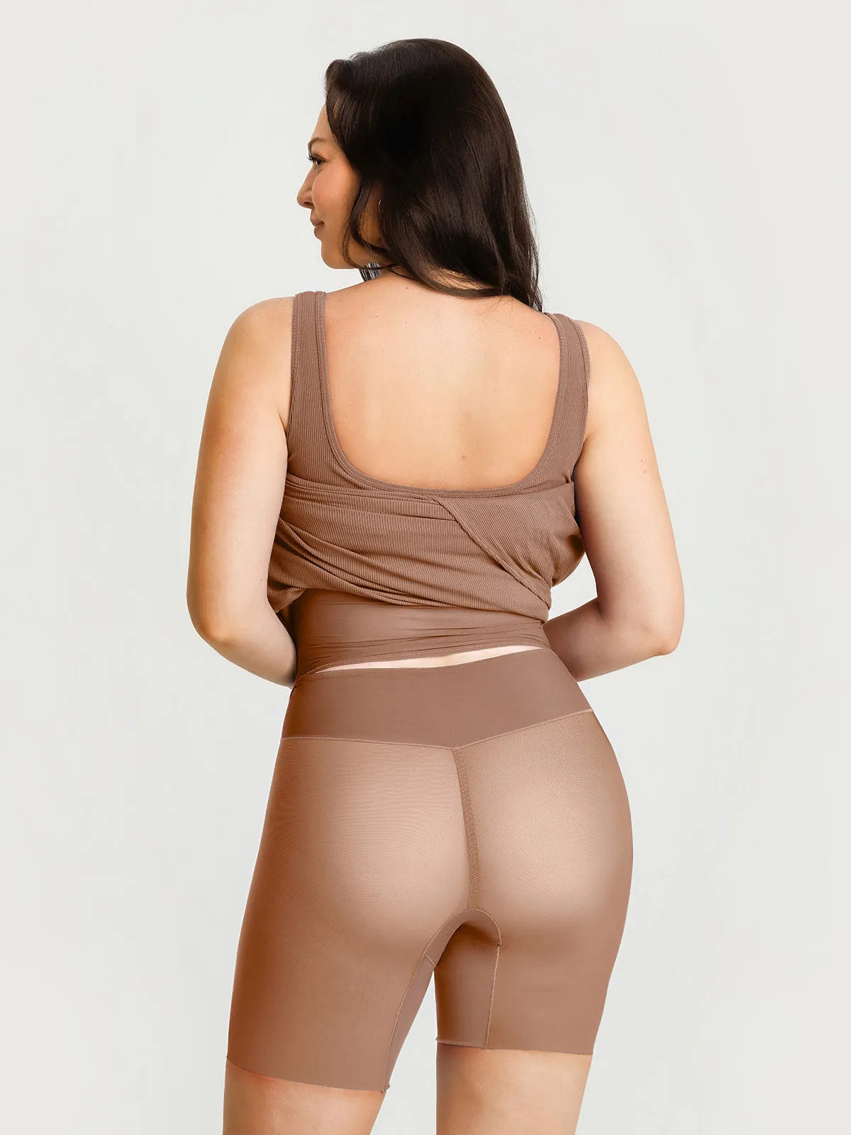 Shapewear Modal Twist Wrap Tummy Control Maxi Dress