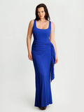 Shapewear Modal Twist Wrap Tummy Control Maxi Dress