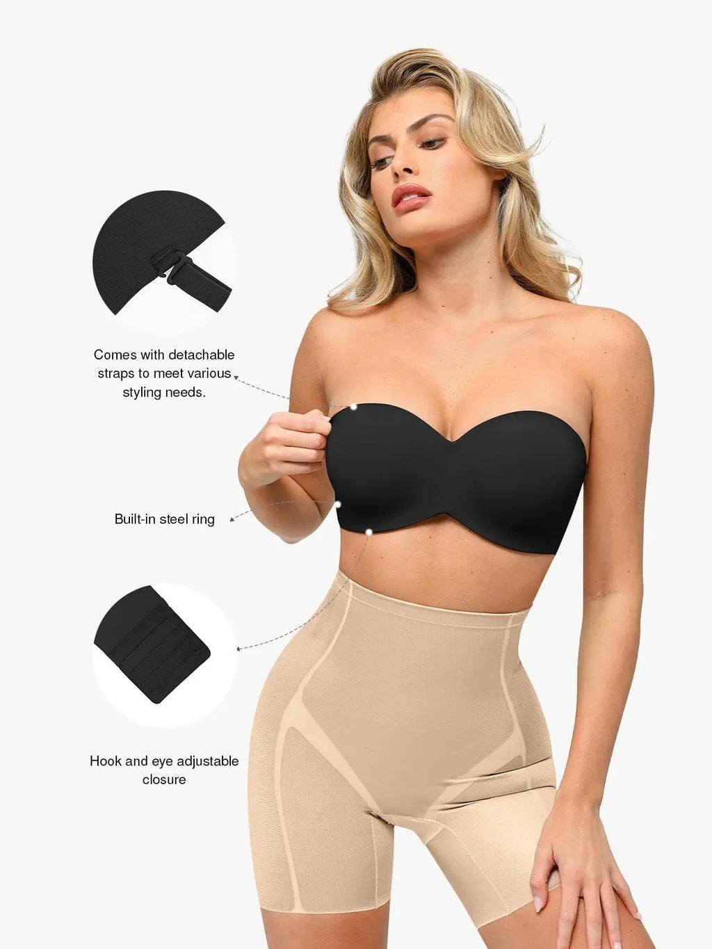 Shapewear Strapless Everyday Push-Up Bra