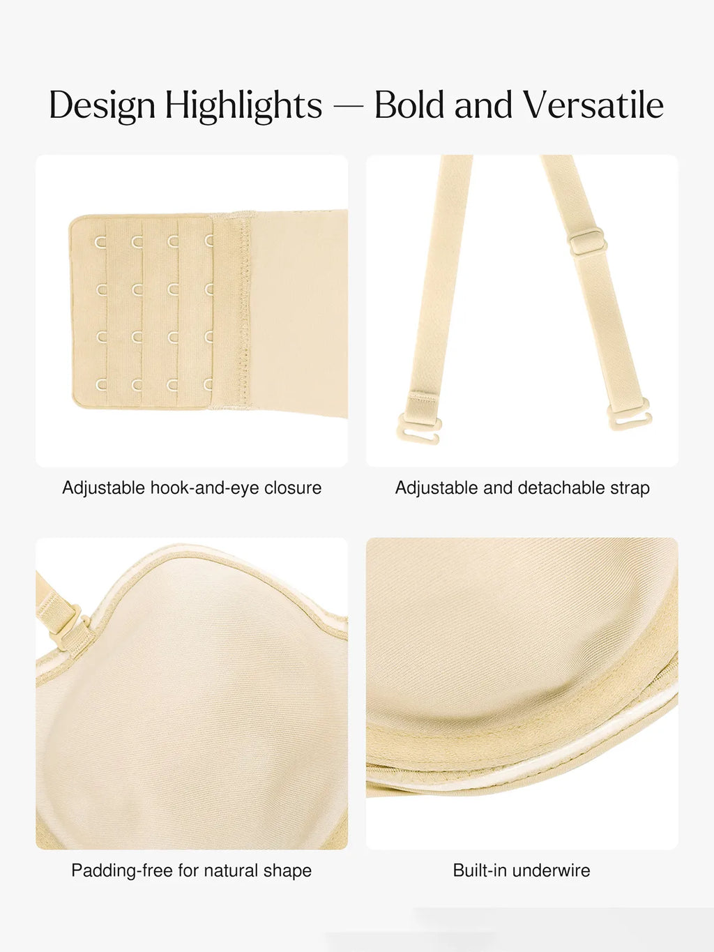 Shapewear Strapless Everyday Push-Up Bra