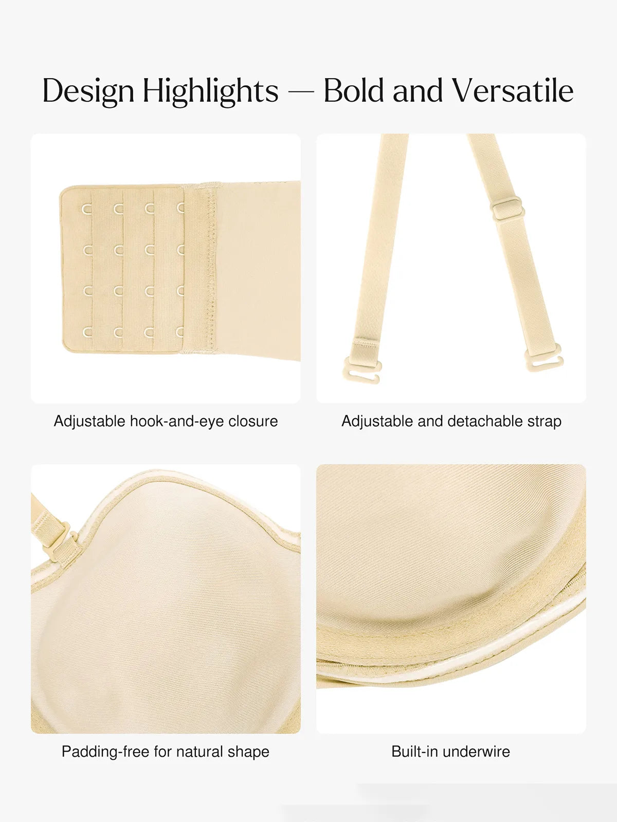 Shapewear Strapless Everyday Push-Up Bra