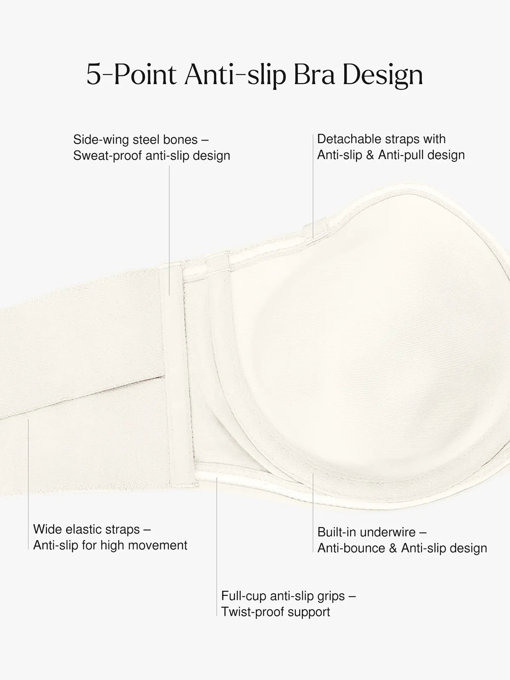 Shapewear Strapless Everyday Push-Up Bra