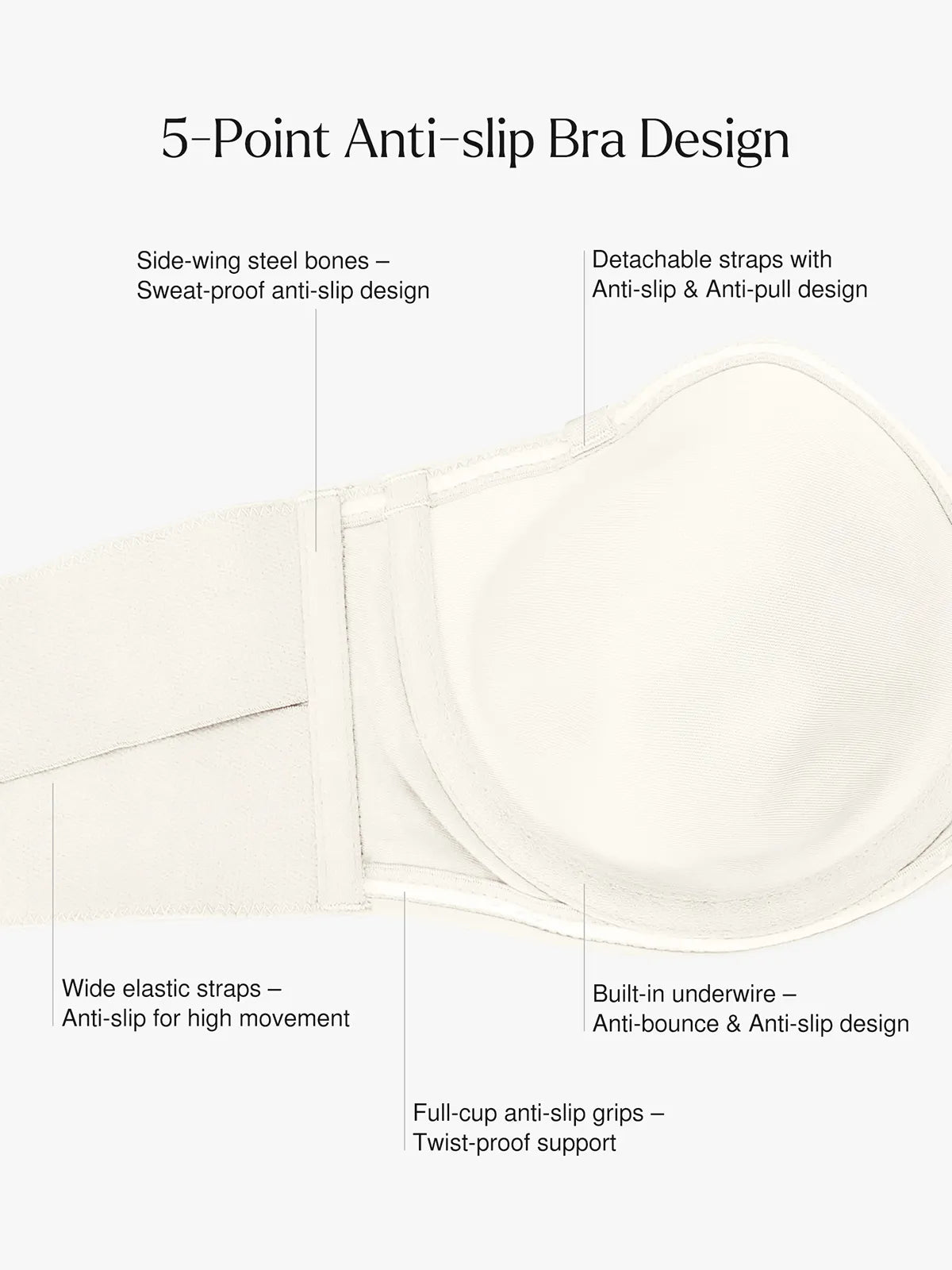Shapewear Strapless Everyday Push-Up Bra