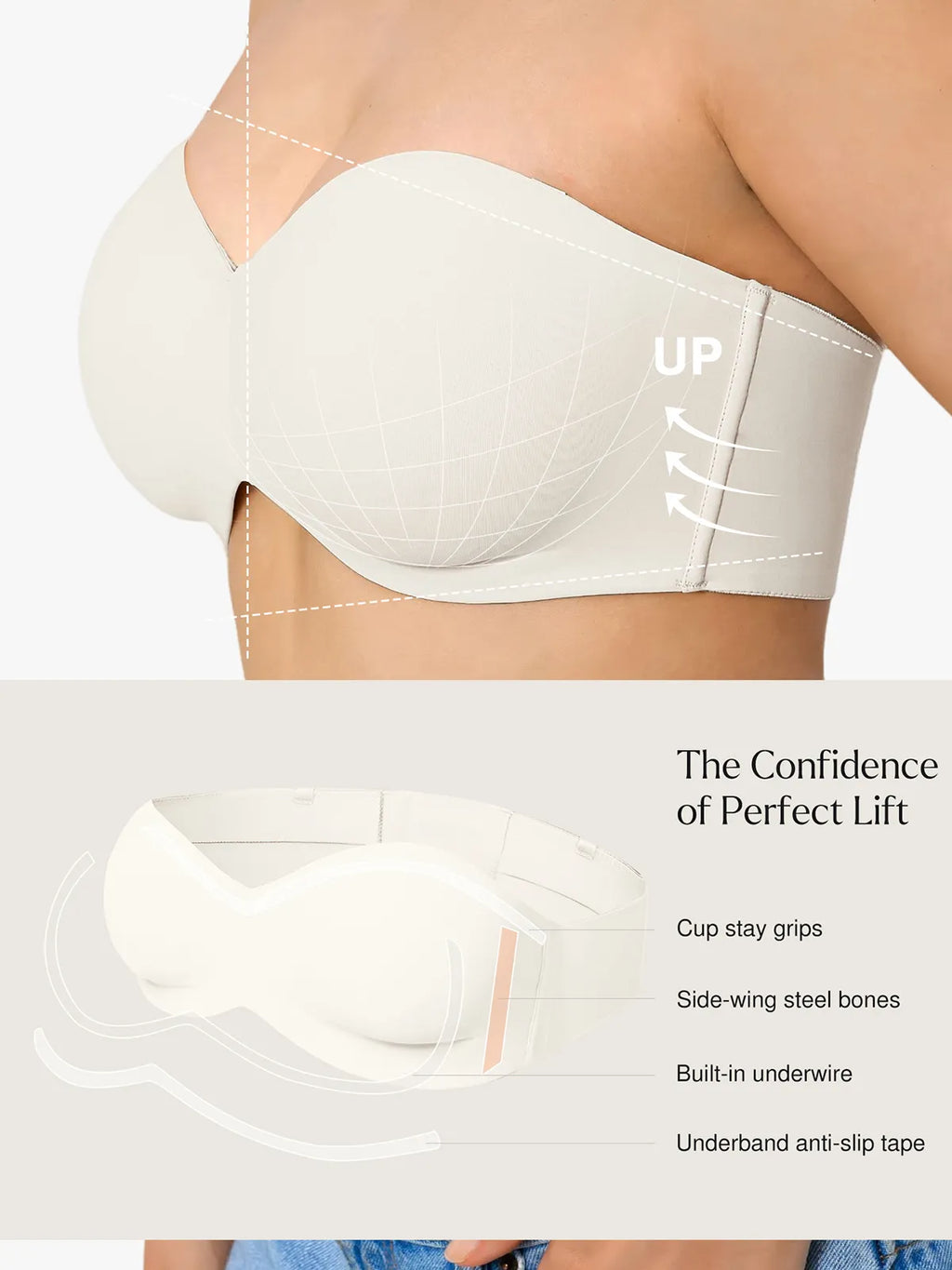 Shapewear Strapless Everyday Push-Up Bra