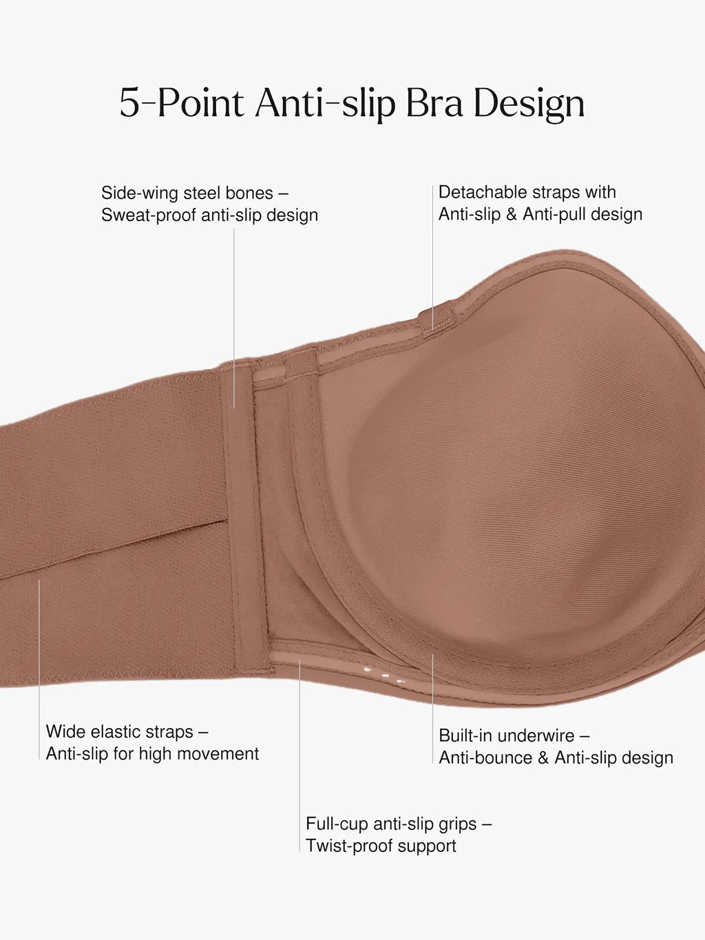 Shapewear Strapless Everyday Push-Up Bra