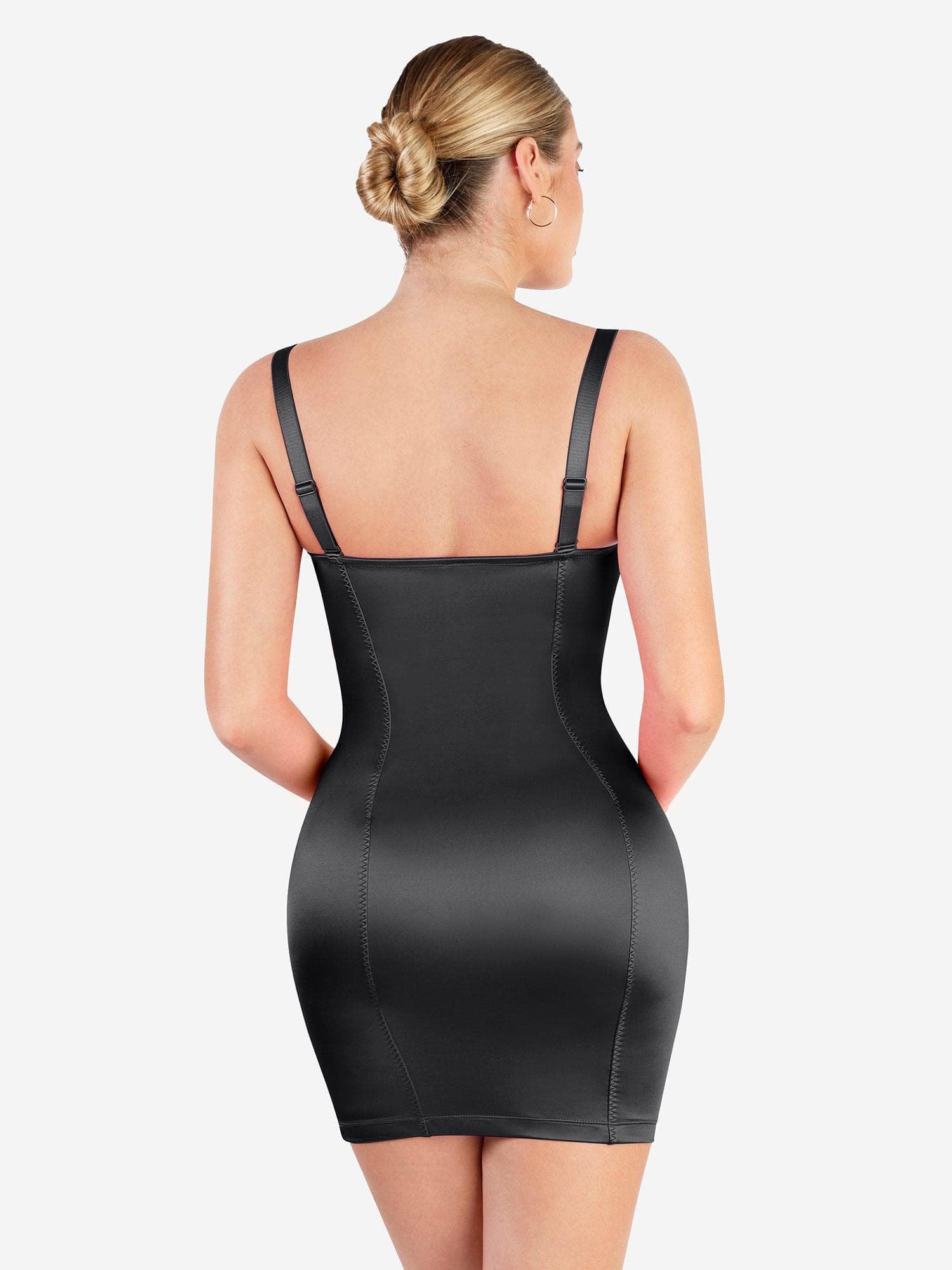 Shapewear Satin Bustier Scuplting Mini Dress