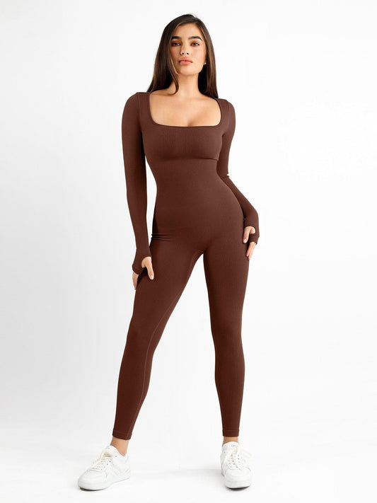 Shapewear Seamless Long Sleeve & Square Neck Sleeveless Jumpsuits