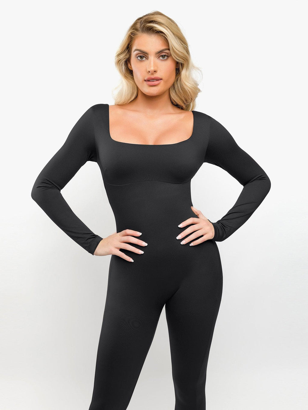 The Shapewear Jumpsuit Square-Neck One Piece Long Sleeve For Insiders