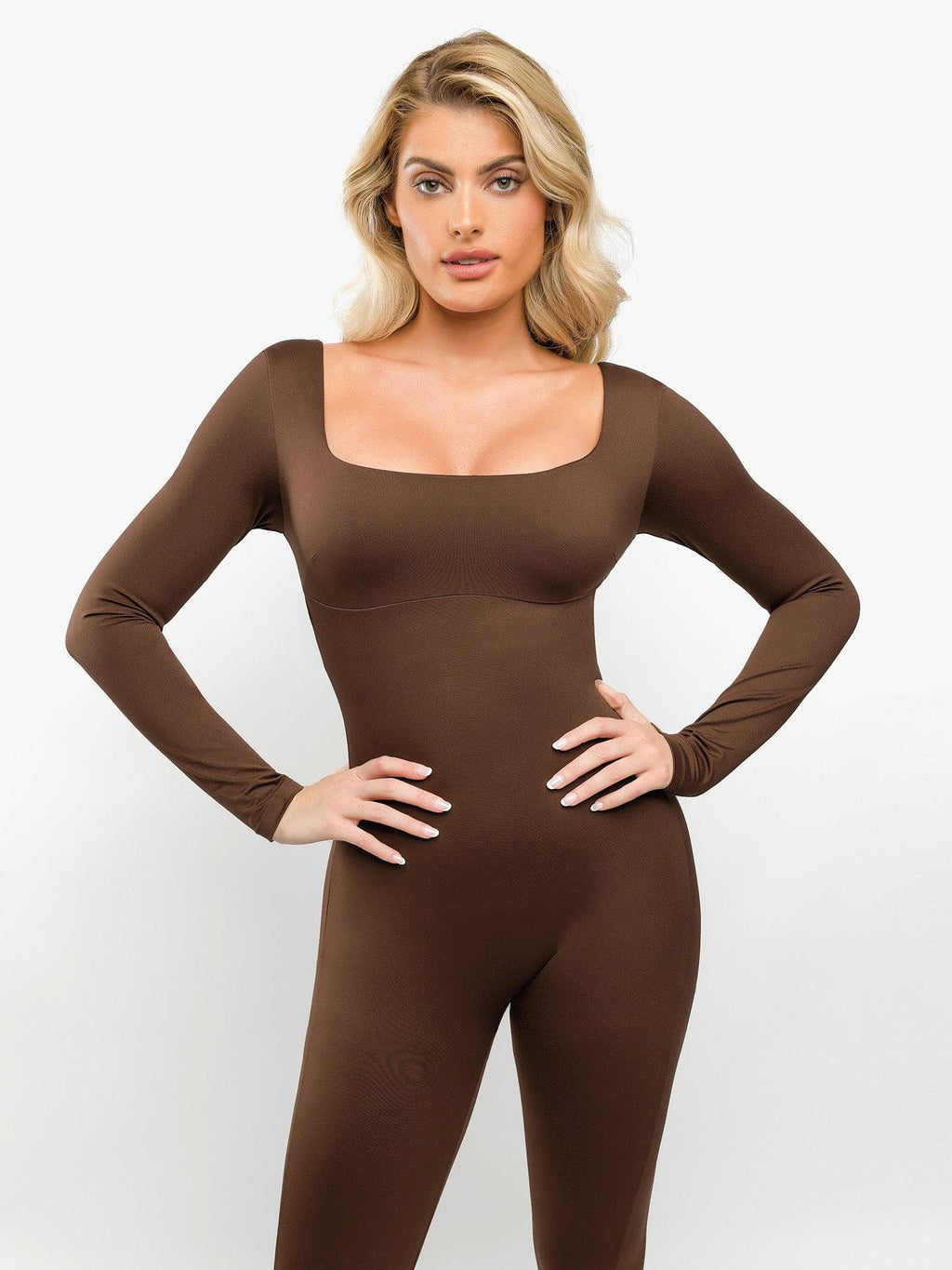 The Shapewear Jumpsuit Square-Neck One Piece Long Sleeve For Insiders
